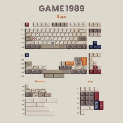 TUT Game 1989 復古熱昇華鍵帽